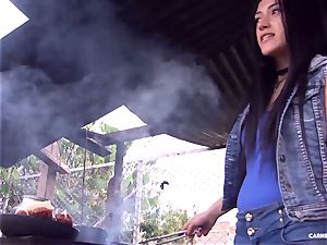 CARNE DEL MERCADO - super-fucking-hot Latina Lola Puentes porked rock-hard