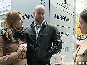 Czech couples exchanging counterparts for money