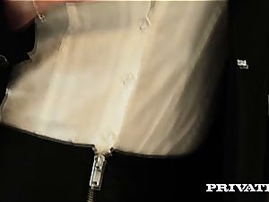 Private.com - Ania Kinski's first-ever bi-racial jizz-shotgun