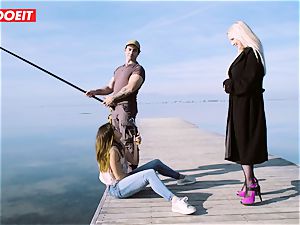 LETSDOEIT - blond Thot drilled hard By the Beach